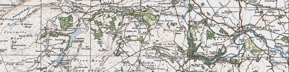 Old map of Swinton Park in 1925