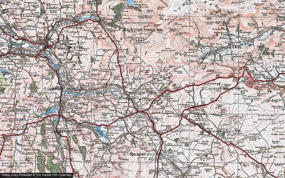 Old Map of Wash, 1923 in 1923