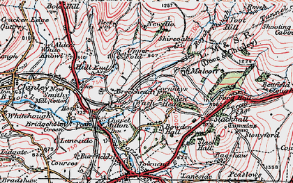 Old map of Wash in 1923