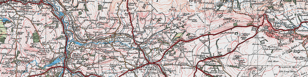 Old map of Wash in 1923