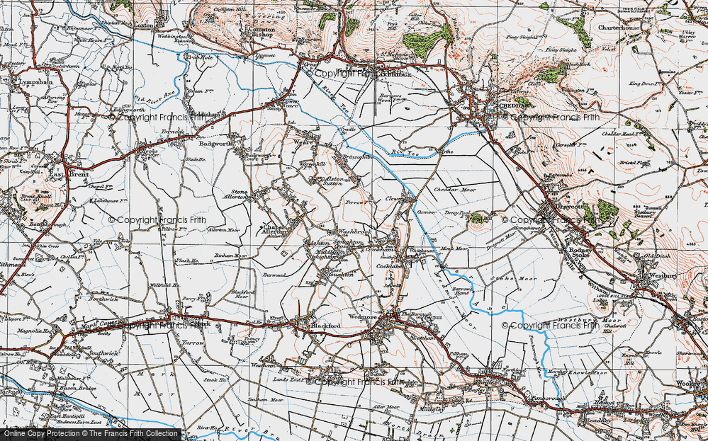 Old Map of Washbrook, 1919 in 1919