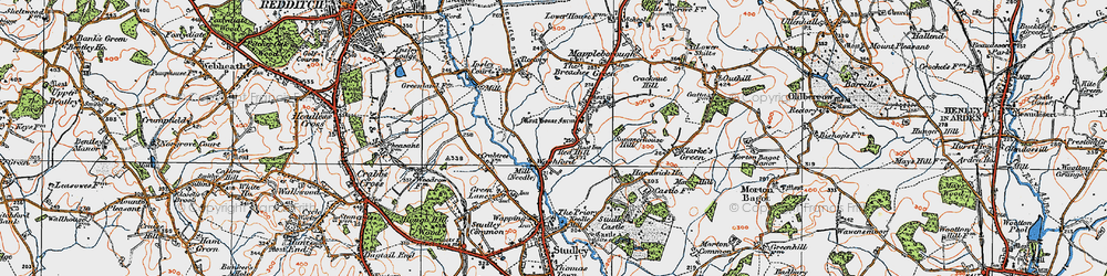 Old map of Washford in 1919
