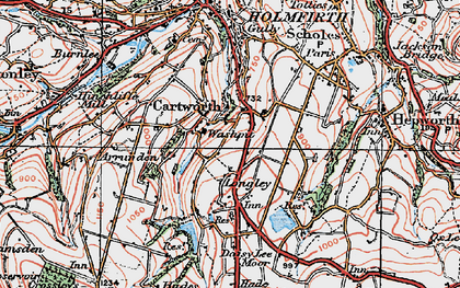 Old map of Washpit in 1924