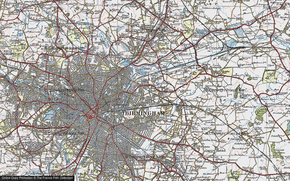 Historic Ordnance Survey Map of Washwood Heath, 1921