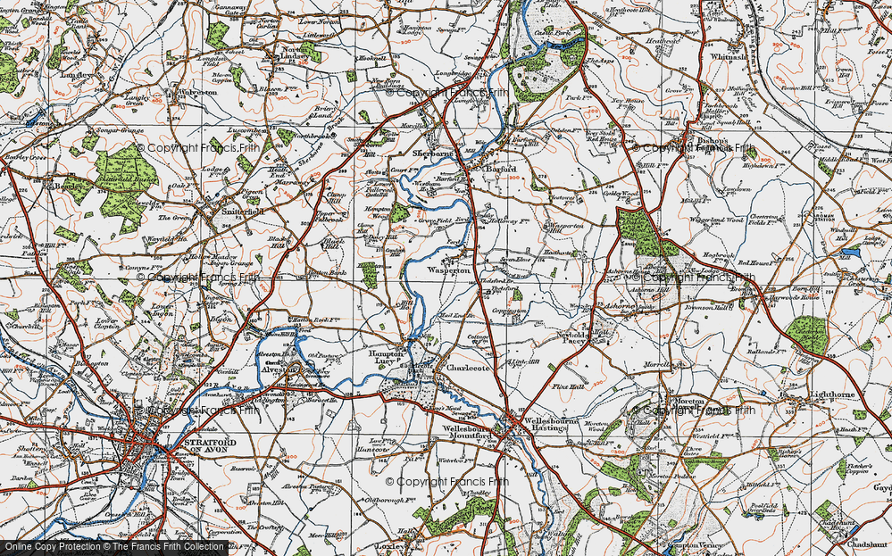 Old Map of Wasperton, 1919 in 1919
