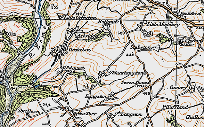 Old map of Wastor in 1919