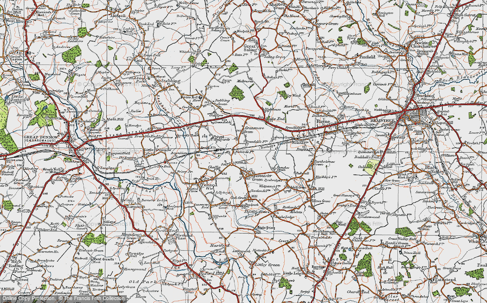 Old Map of Watch House Green, 1919 in 1919