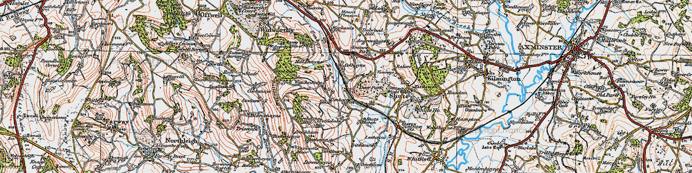 Old map of Watchcombe in 1919