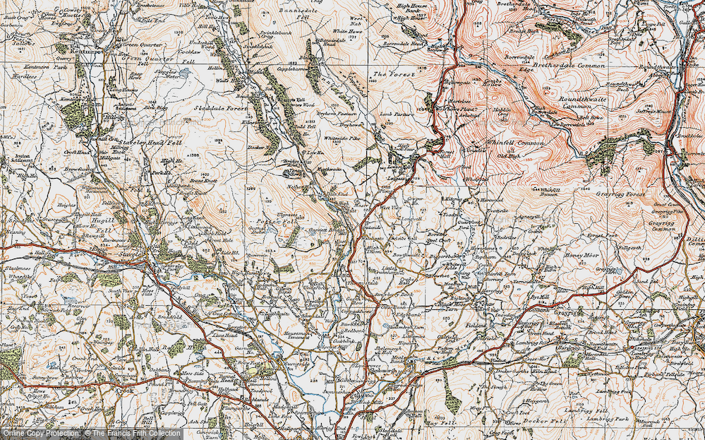 Old Map of Watchgate, 1925 in 1925