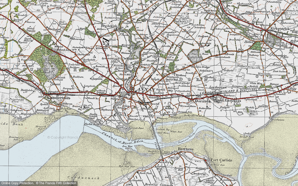 Old Map of Watchill, 1925 in 1925