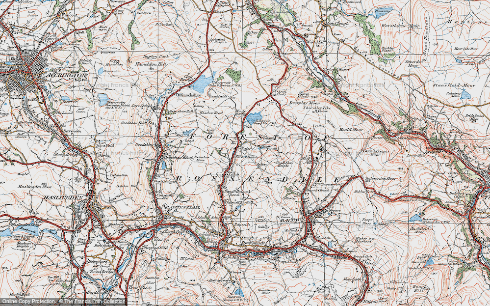 Old Map of Water, 1924 in 1924