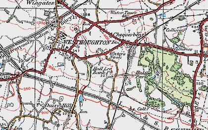 Old map of Water's Nook in 1924