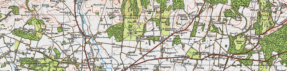 Old map of Waterbeach in 1919