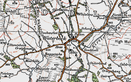 Old map of Albie in 1925