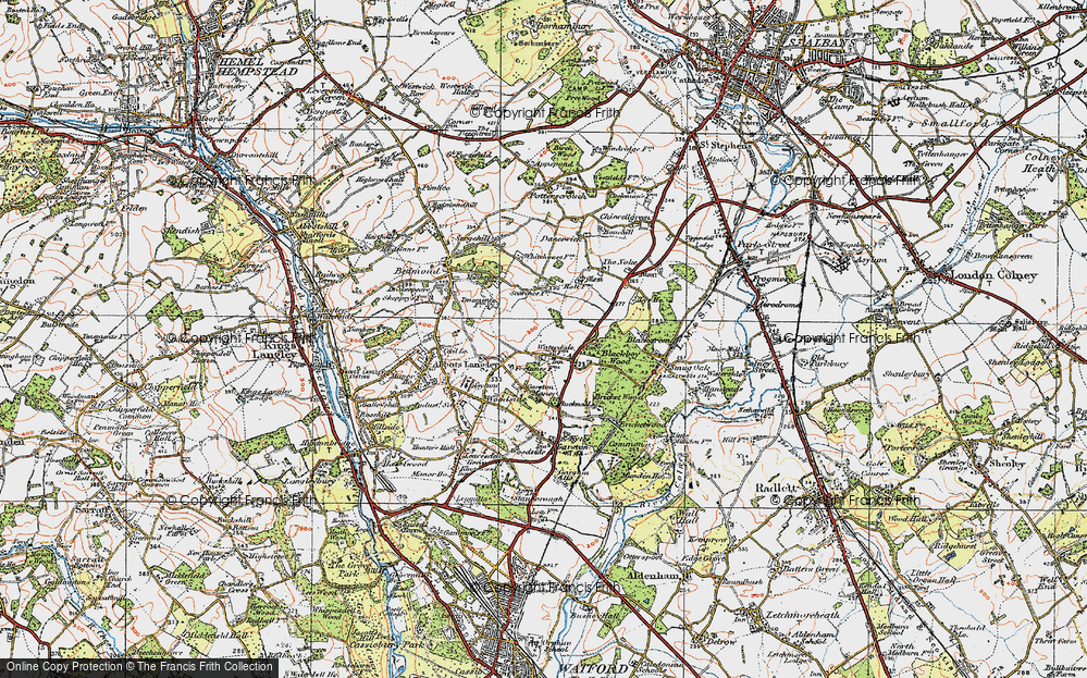 Old Map of Waterdale, 1920 in 1920