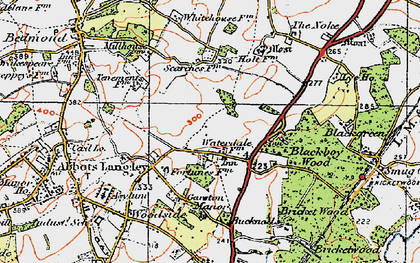 Old map of Waterdale in 1920
