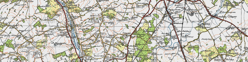 Old map of Waterdale in 1920