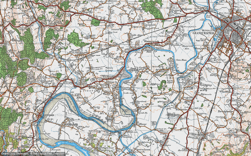 Old Map of Waterend, 1919 in 1919