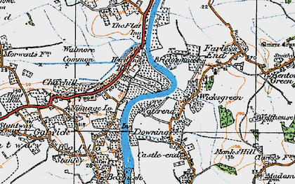 Old map of Waterend in 1919