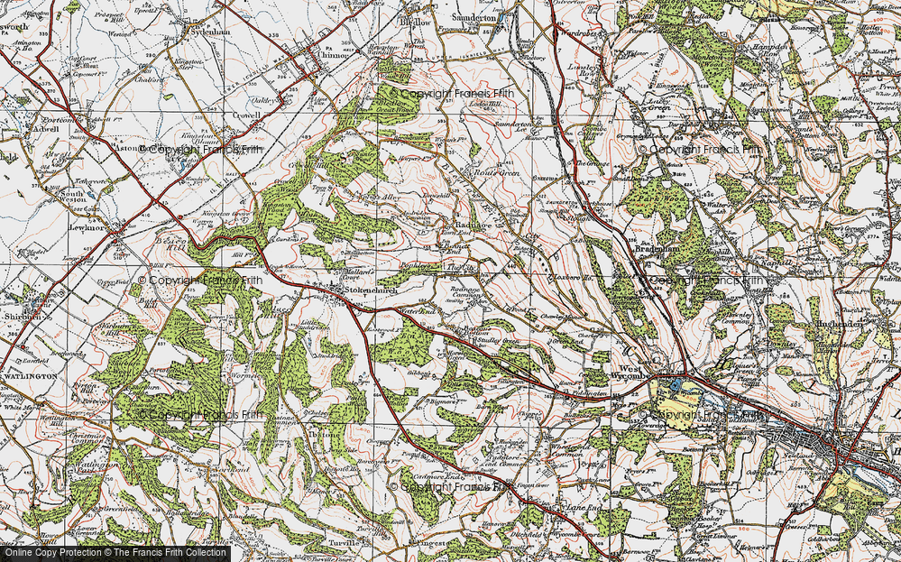 Old Map of Waterend, 1919 in 1919