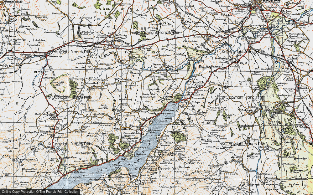 Old Map of Waterfoot, 1925 in 1925