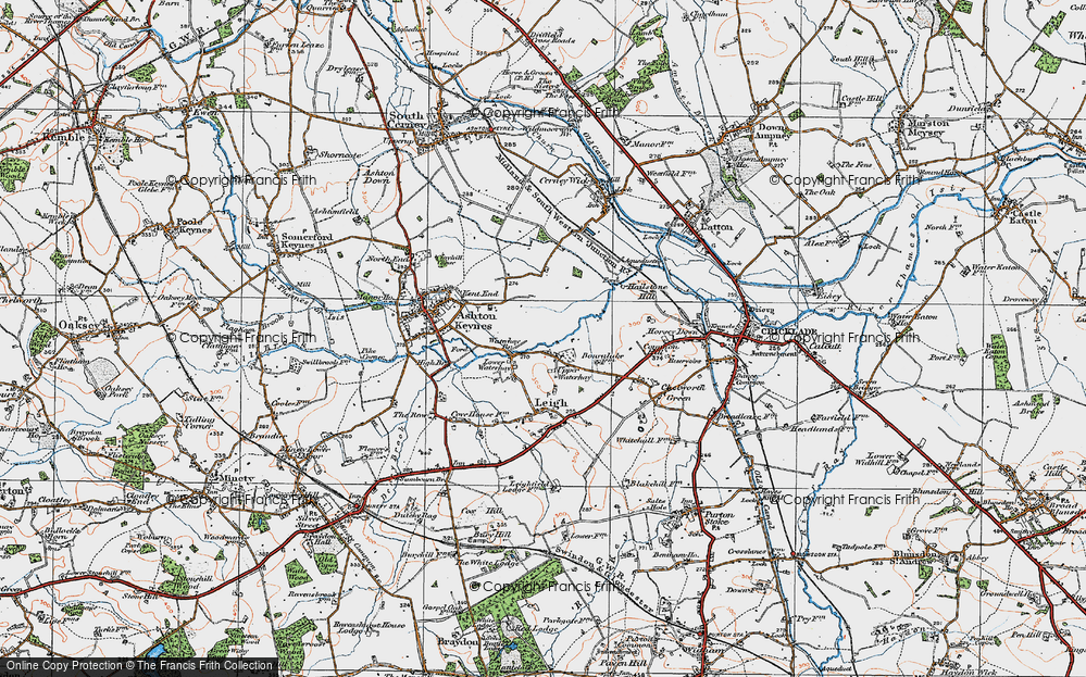 Old Map of Waterhay, 1919 in 1919