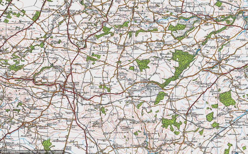 Old Map of Waterlip, 1919 in 1919