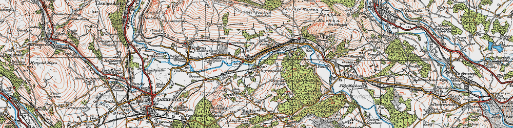 Old map of Waterloo in 1919