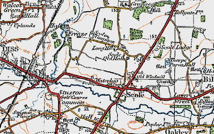 Old map of Waterloo in 1921