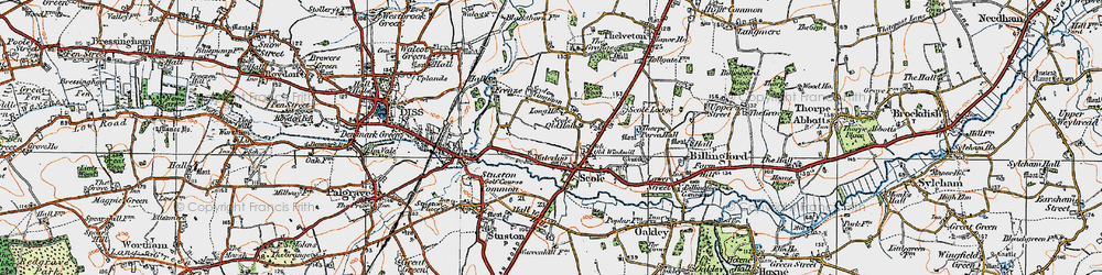 Old map of Waterloo in 1921