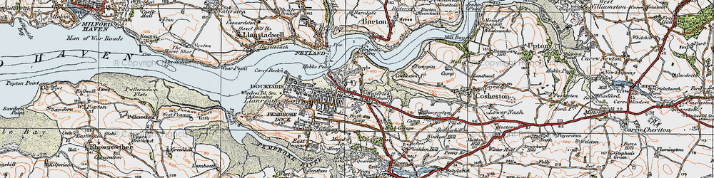 Old map of Waterloo in 1922
