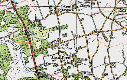 Old map of Waterloo in 1922