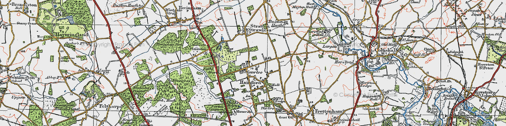Old map of Waterloo in 1922