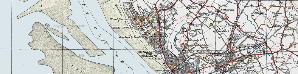 Old map of Waterloo in 1923