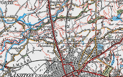 Old map of Waterloo in 1924