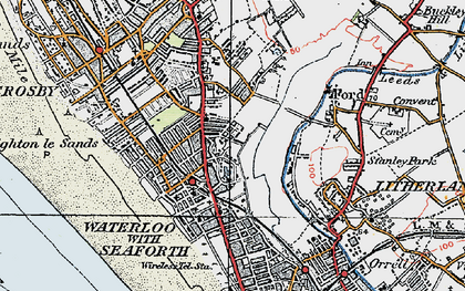 Old map of Waterloo Park in 1923