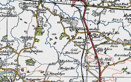 Old map of Waterman Quarter in 1921