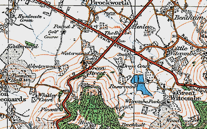 Old map of Watermead in 1919