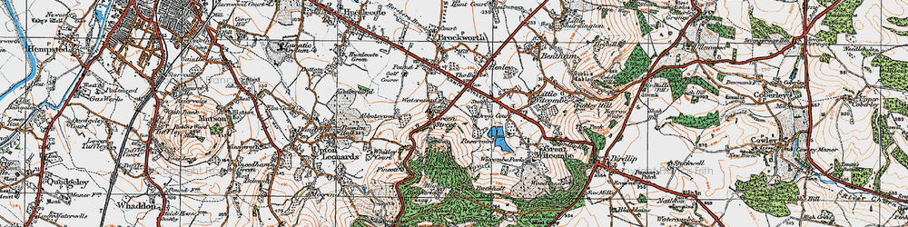 Old map of Watermead in 1919