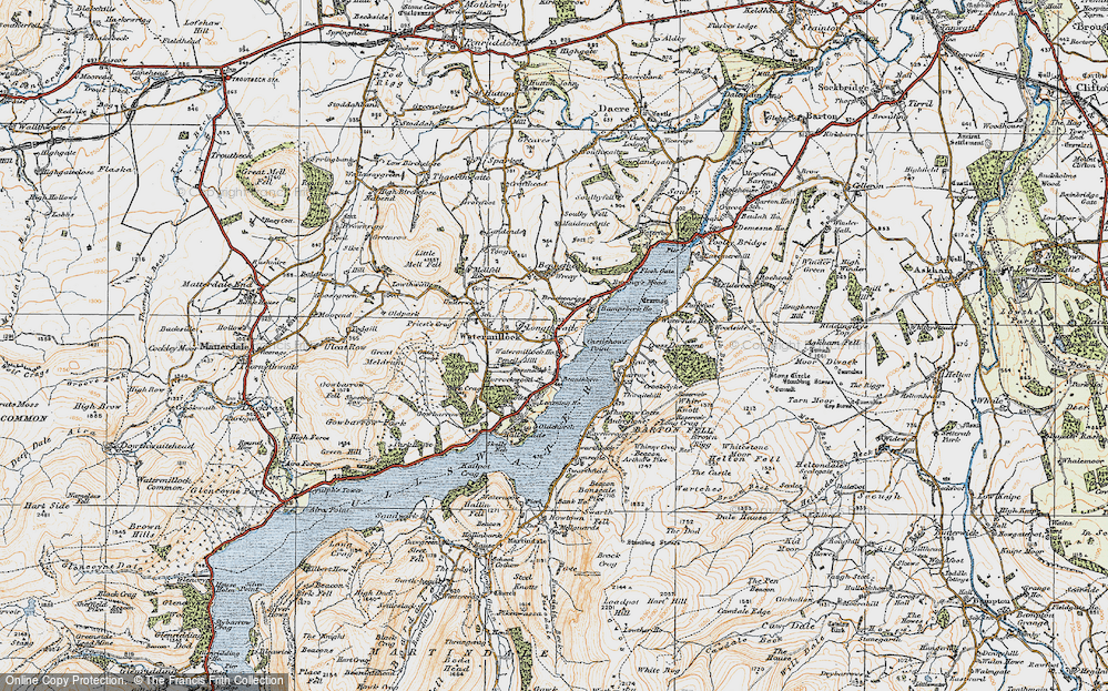 Old Map of Historic Map covering Beauthorn in 1925
