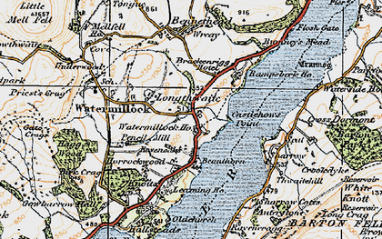 Old map of Watermillock in 1925