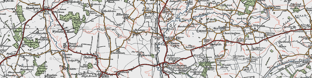 Old map of Waterside in 1921