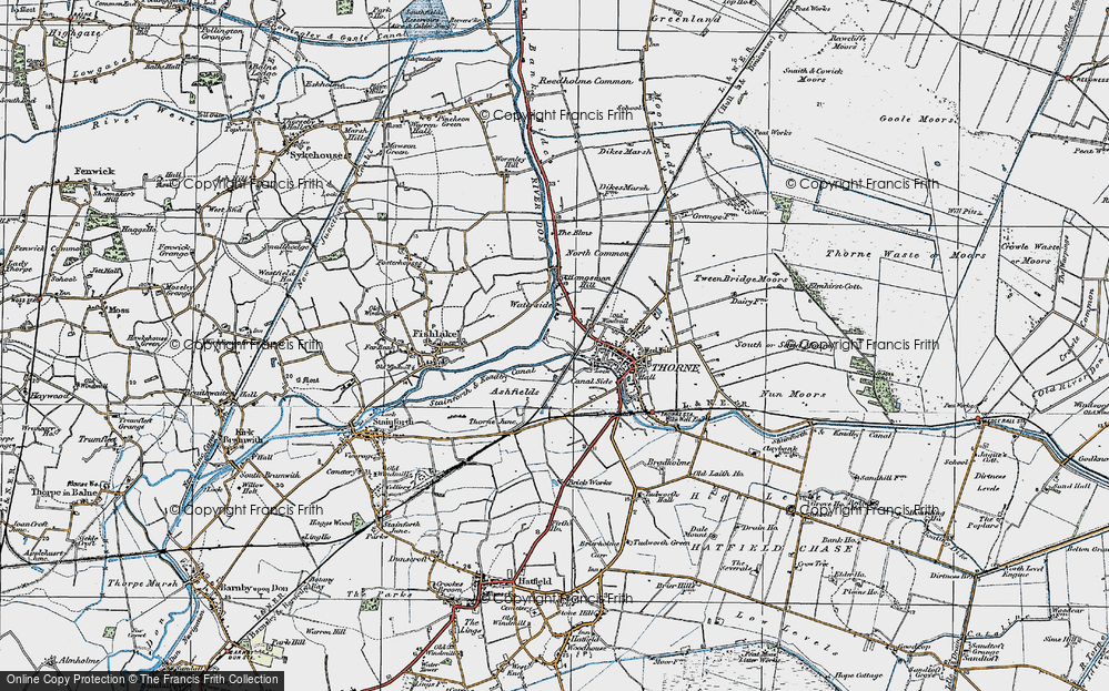 Old Map of Waterside, 1923 in 1923