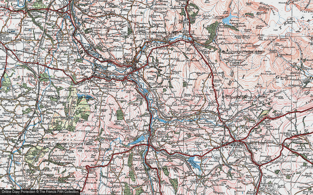 Old Map of Waterside, 1923 in 1923