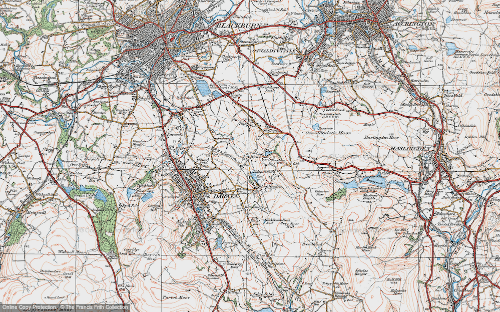 Old Map of Waterside, 1924 in 1924