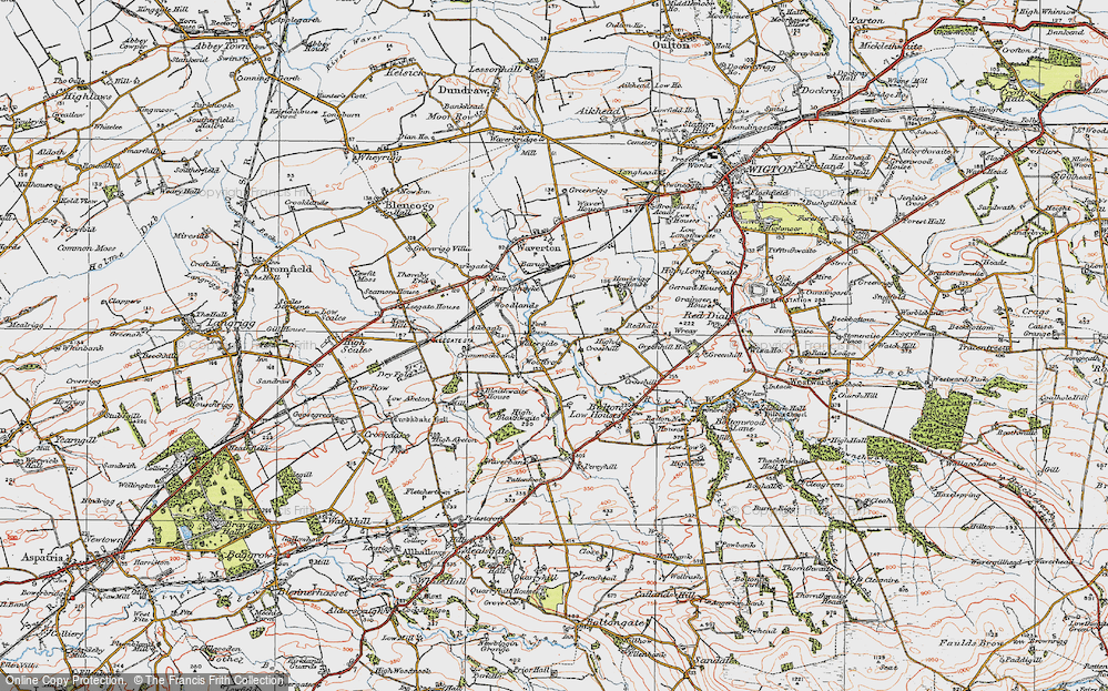 Old Map of Historic Map covering Barugh in 1925