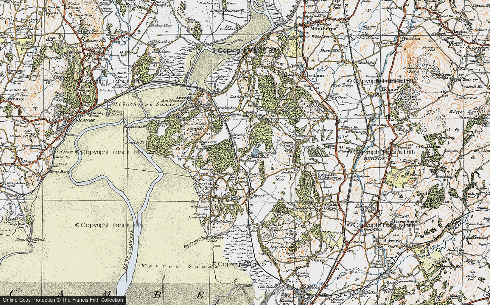 Old Map of Waterslack, 1925 in 1925