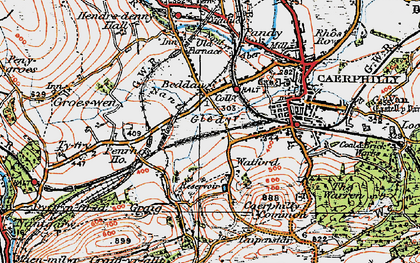 Old map of Watford Park in 1919