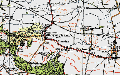 Old map of Wath in 1925