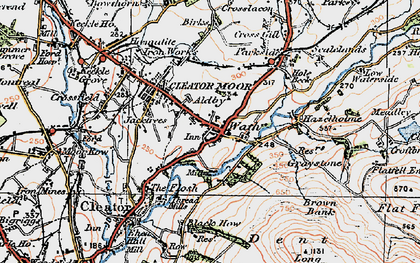 Old map of Wath Brow in 1925